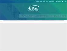 Tablet Screenshot of debonoconsulting.com